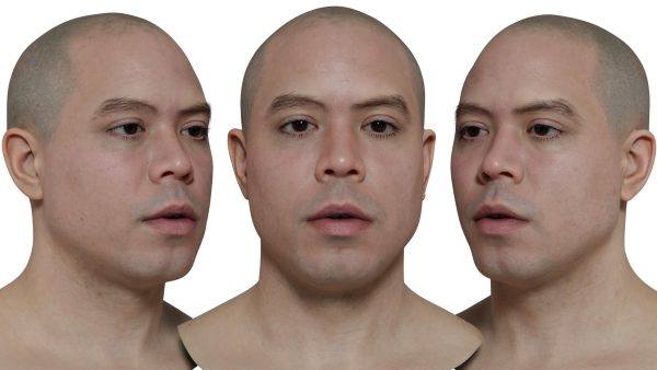 HD Model 11写实男性头像扫描模型