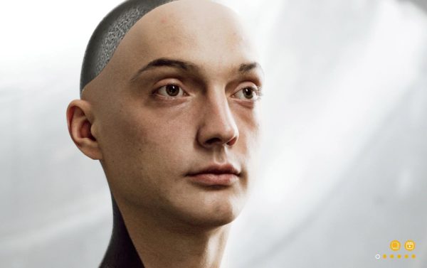 XYZ-vface-Tsoy#61男性人脸头部置换扫描贴图16k