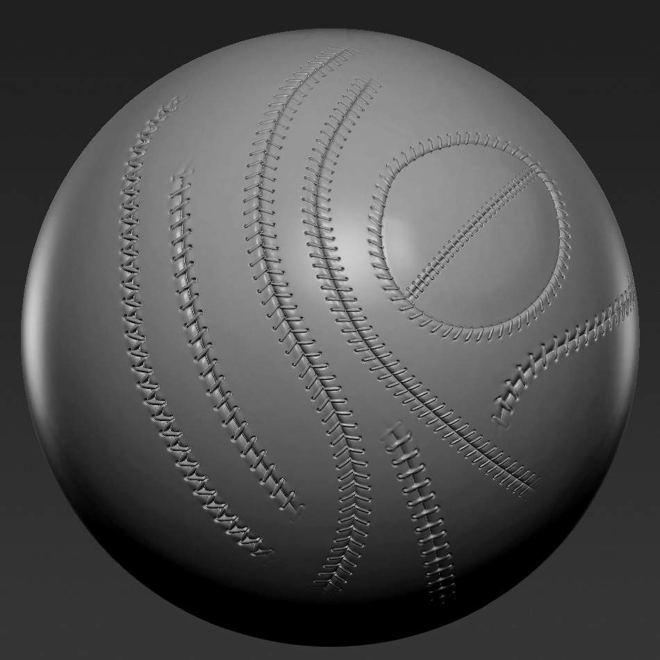 ZBrush14包含16 个适用于 ZBrush 的自定义缝合&缝合刷第二套