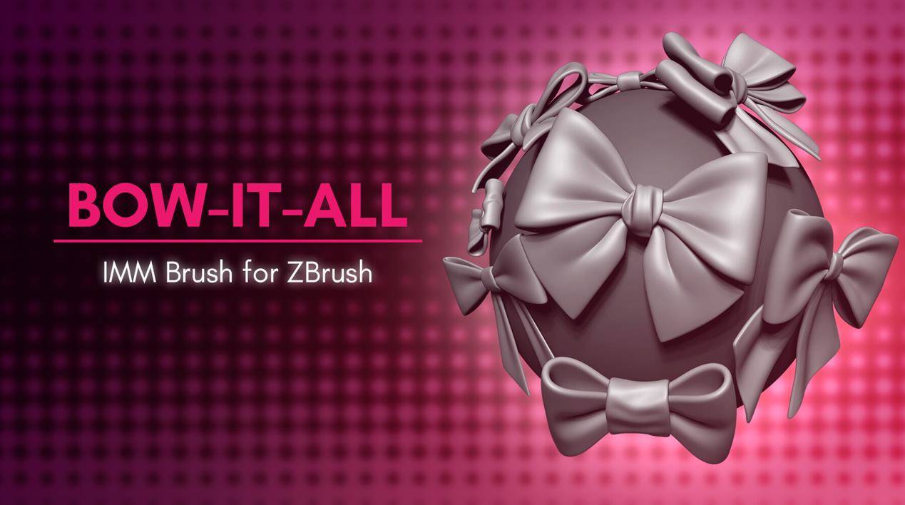 zbrush服装衣服蝴蝶结领结雕刻笔刷&西装