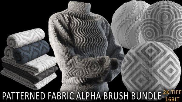 zbrush毛衣领结细纹表面深度贴图alpha&毛巾浴巾粗布