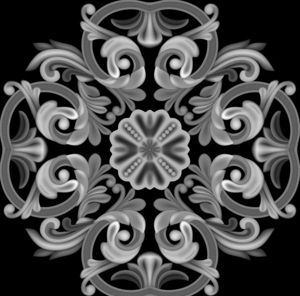 zbrush欧式古典装饰笔刷&图案雕花雕刻花纹MAX模型