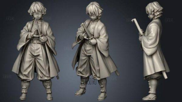 zb模型11zbrush日式男武士少年雕刻模型&男孩素材