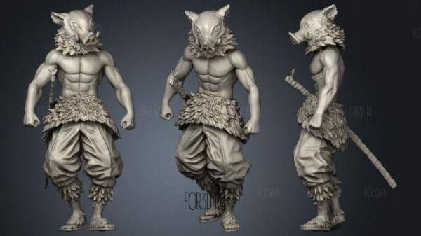 zb模型10zbrush魔幻猪头武士雕刻模型&怪物猪头人ZTL