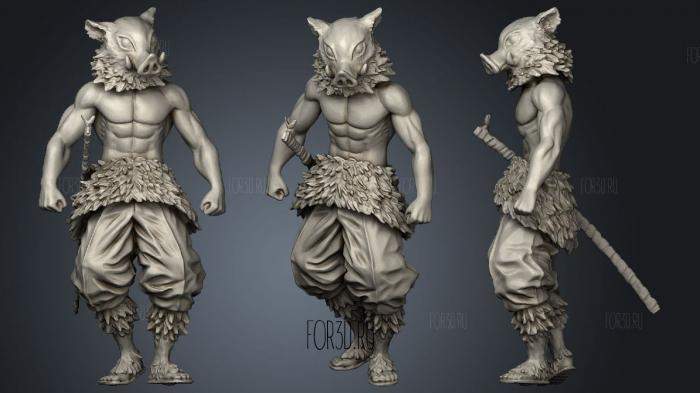 zb模型10zbrush魔幻猪头武士雕刻模型&怪物猪头人ZTL