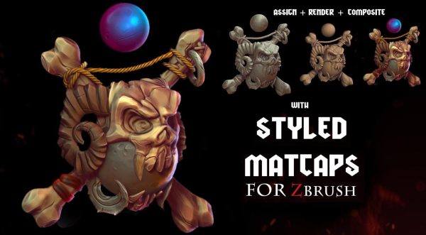 zbrush卡通动漫风格化材质球ZMT&ZPR模型