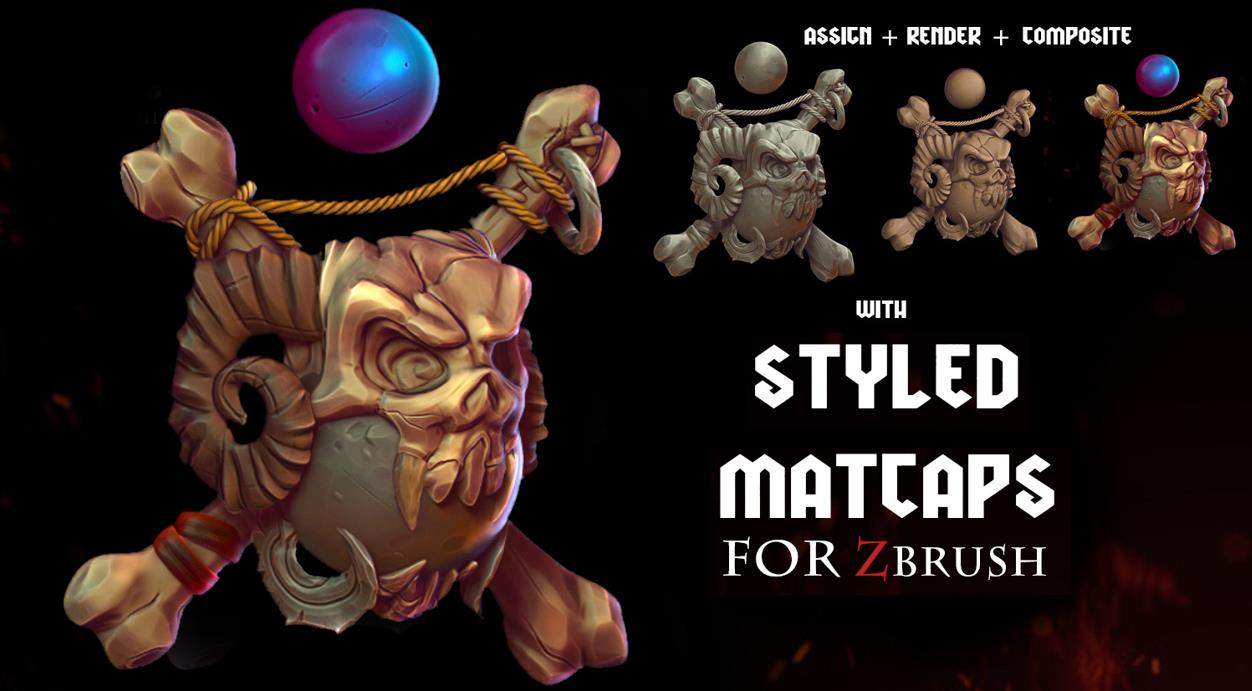 zbrush卡通动漫风格化材质球ZMT&ZPR模型