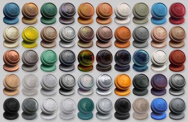 zbrush材质25-2021高级材质球50组FORM Materials 3D打印预览CG建模4R8视频