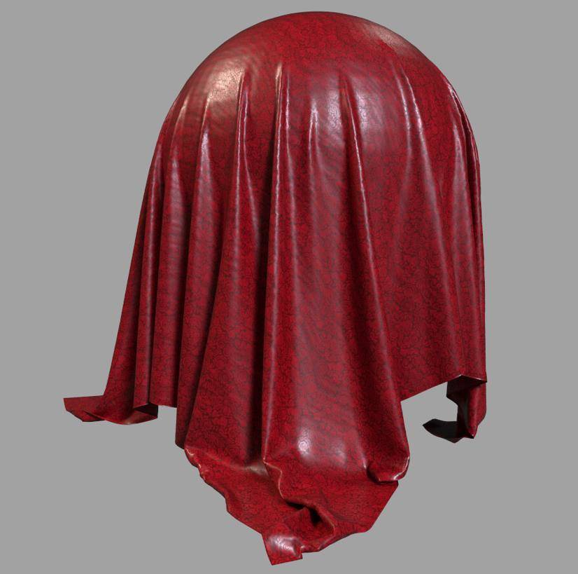 sp材质46人造仿皮革布料面料智能材质球&皮革材质贴图