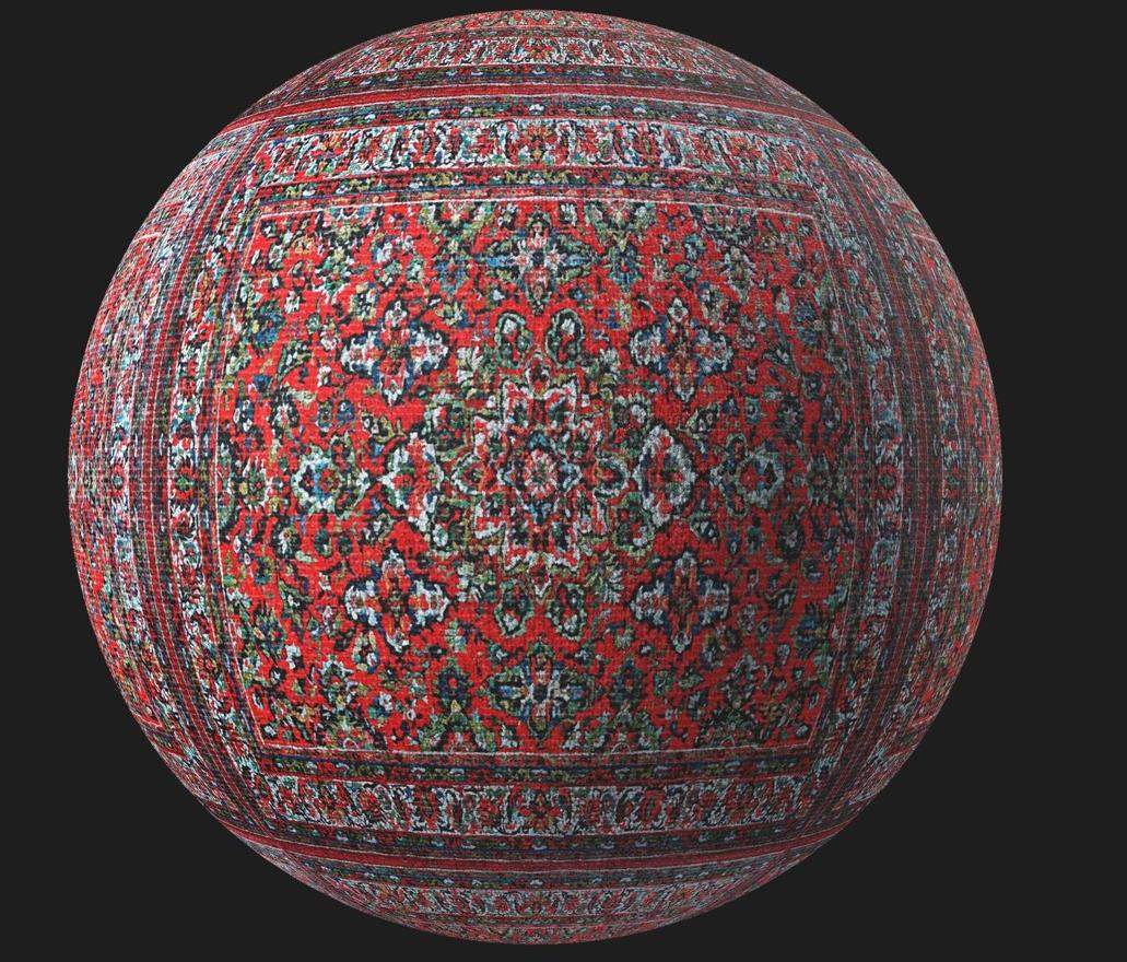 sp材质58花纹地毯布料织物智能材质球