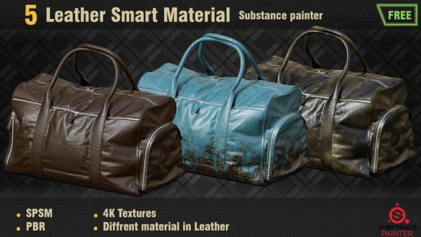 sp材质67皮衣皮包智能材质球&皮革SPSM皮衣布料