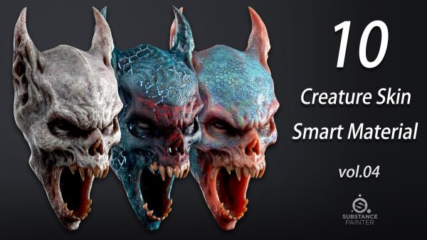 SP材质94怪物丧尸皮肤Substance Painter外星生物皮肤