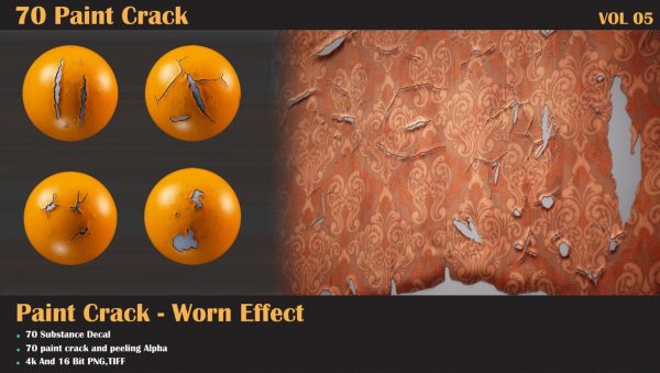 sp材质104金属表面油漆脱落锈迹脱落材质球&油漆蜕皮PNG