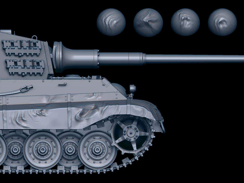 zbrush265-27组金属凹痕表面笔刷