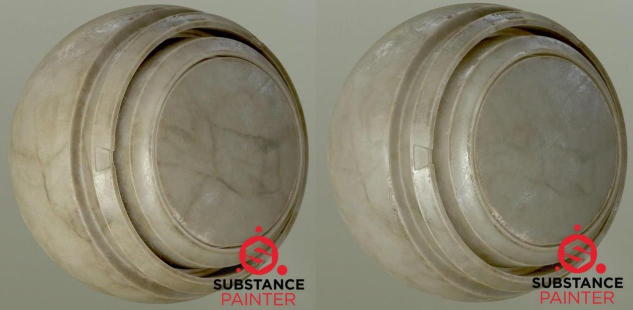 sp材质138汉白玉大理石雕塑智能材质&岩石石头材质PBR