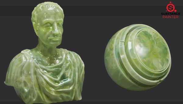 sp材质156大理石玉石半透明釉色质感智能材质球SPSM材质