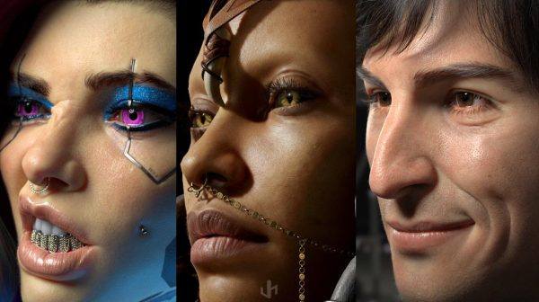 zbrush270真实人物皮肤毛孔细节套件笔刷&带演示视频