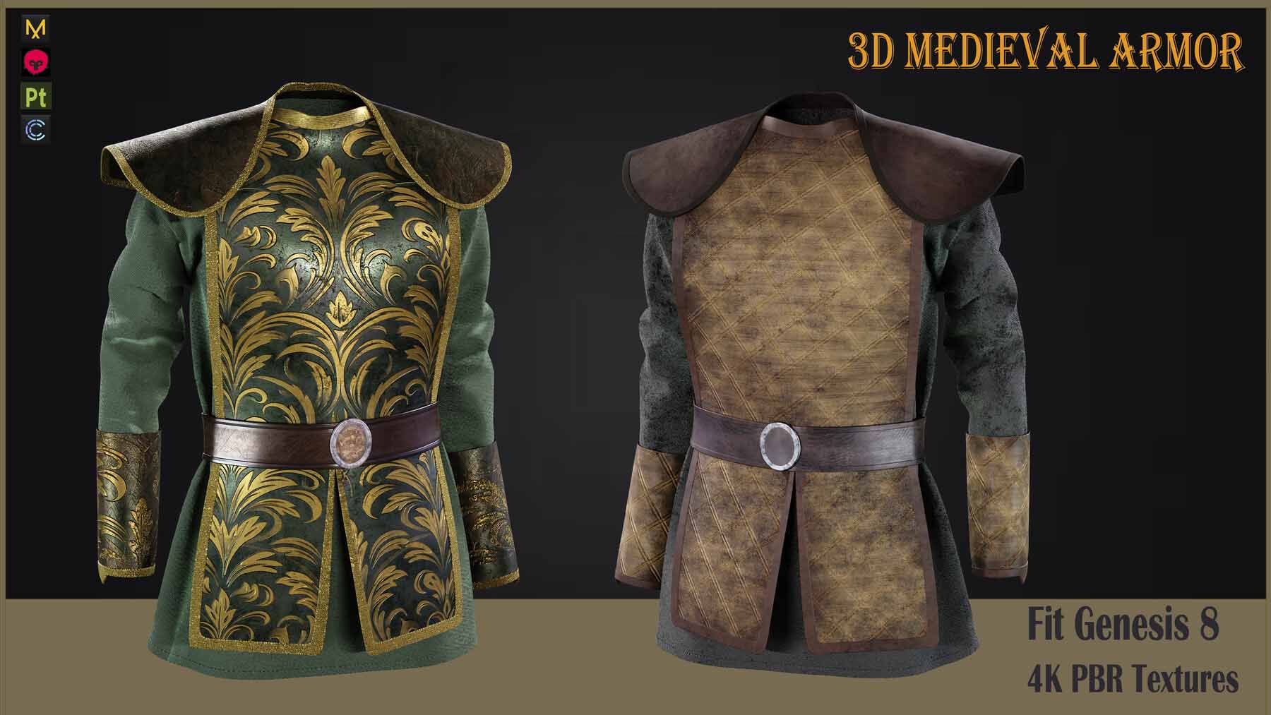 MD32中世纪束腰外衣文艺复兴时期角色服装