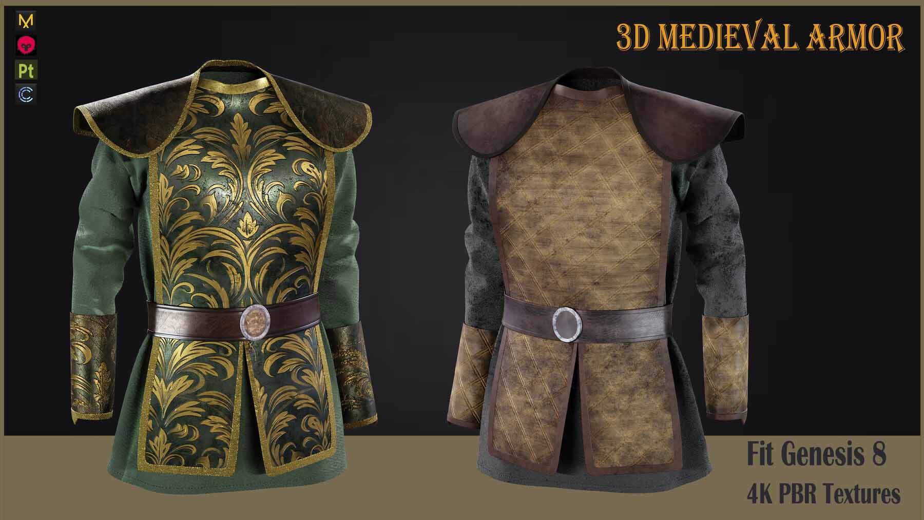 MD32中世纪束腰外衣文艺复兴时期角色服装