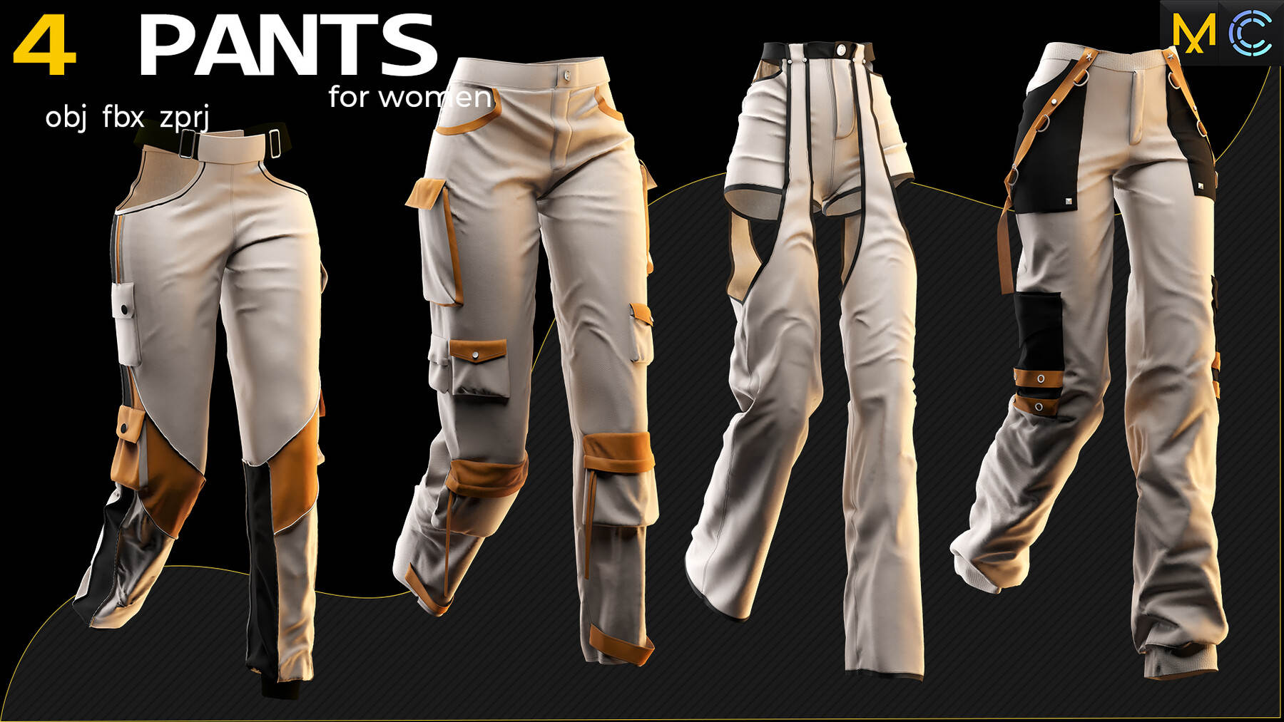 MD42女士工装裤战斗裤舞台裤子