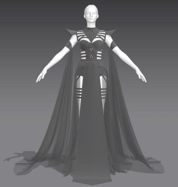 MD58哥特幻影连衣裙子