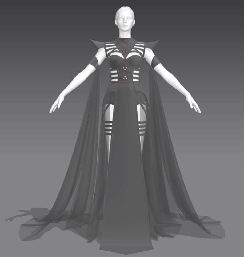 MD58哥特幻影连衣裙子