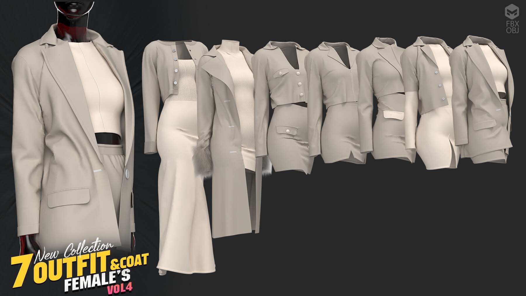 MD83女装制服7套正装