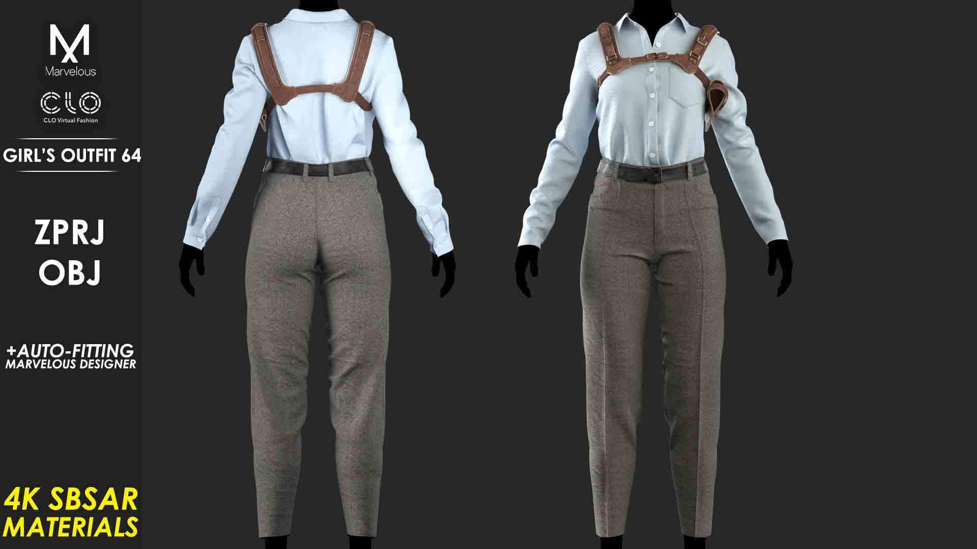 MD90女士背带制服