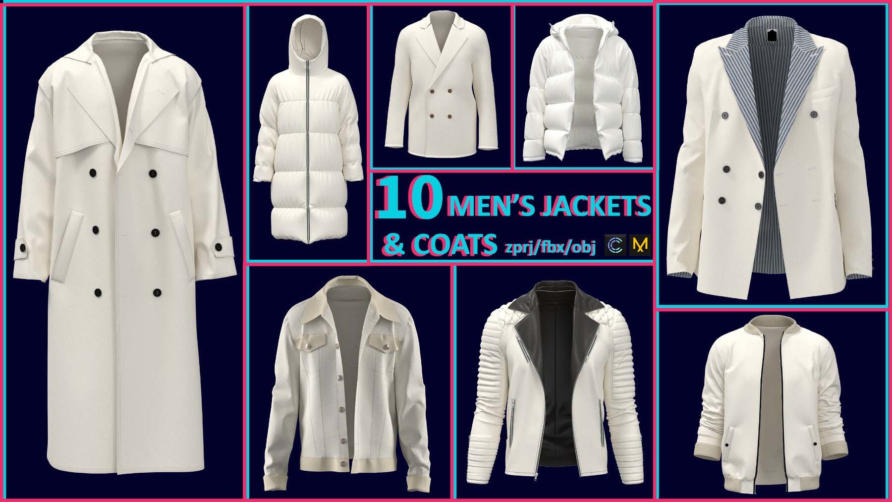 MD160男士外套10款风衣西装羽绒服