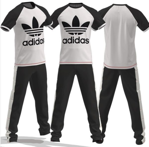 MD166男装休闲运动服装T恤长裤