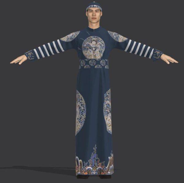 MD168古装衣服中国清朝皇帝龙袍