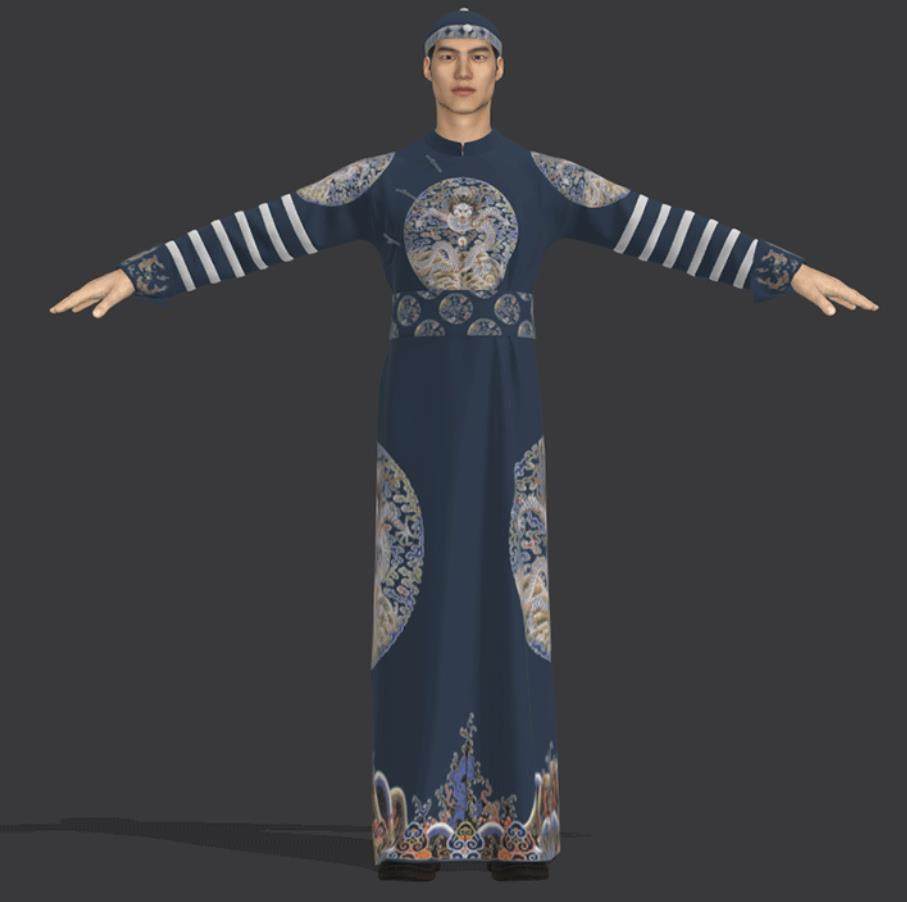 MD168古装衣服中国清朝皇帝龙袍