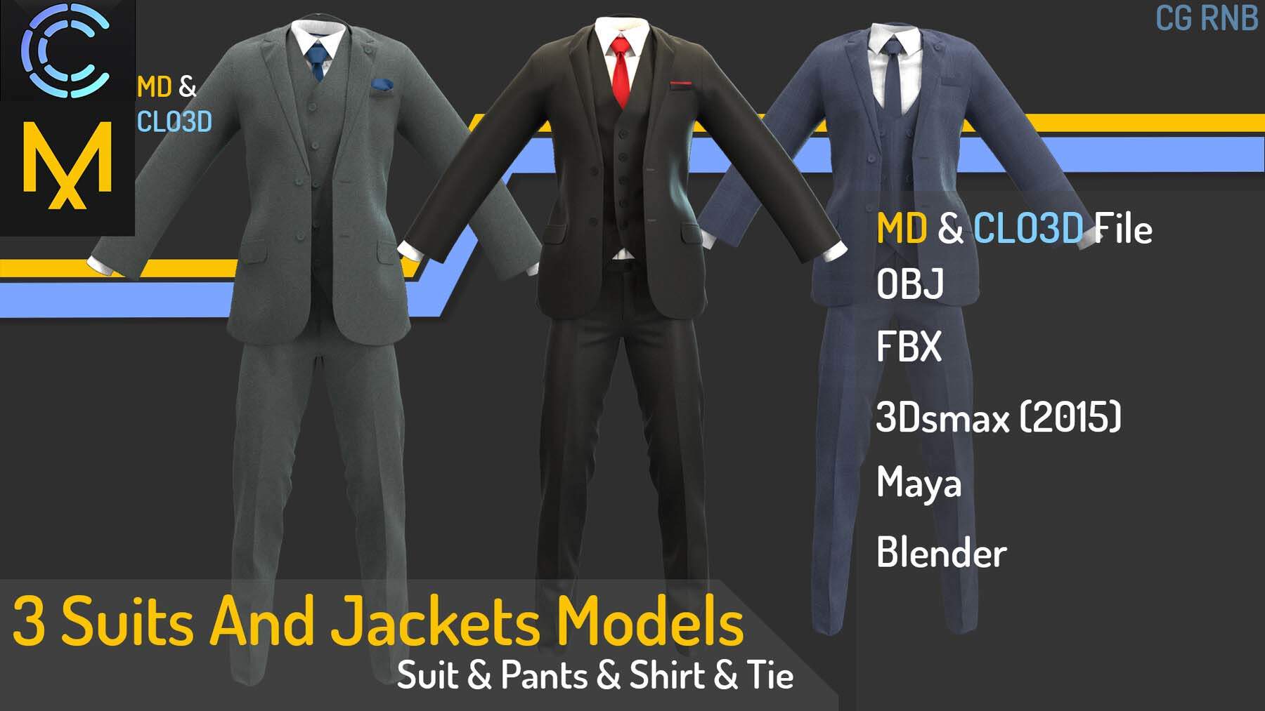 MD244三款男士西装套装西服正装夹克衬衫