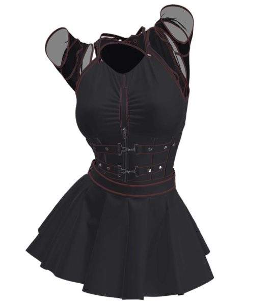 MD246女性哥特风格短裙连衣裙