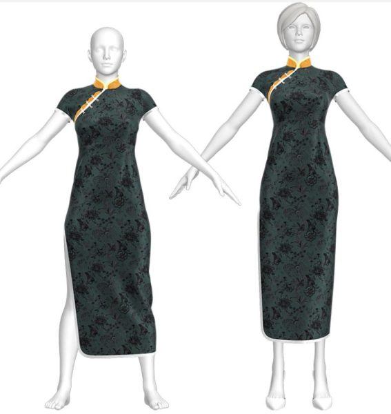 MD247中国风中式旗袍