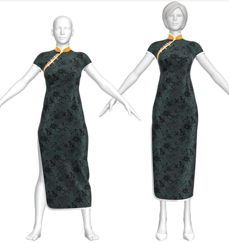 MD247中国风中式旗袍