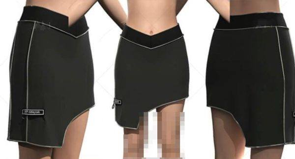 MD274独特造型短裙裙子