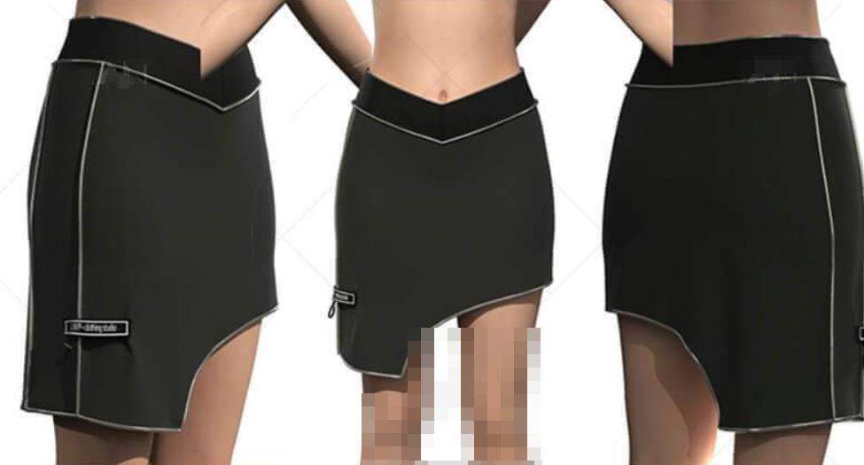 MD274独特造型短裙裙子