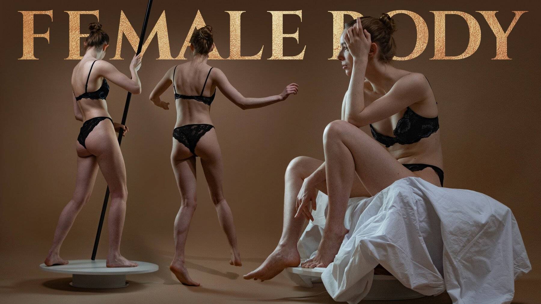 女人女性舞蹈演员人体结构姿势肌肉参考图58