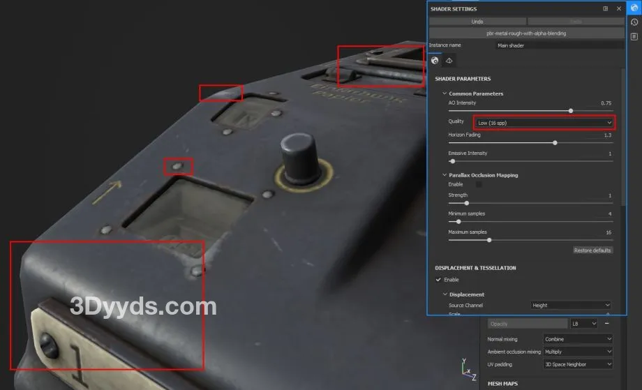 Substance 3D绘制贴图以及切换图层卡顿，读条和输出贴图时间很长插图1