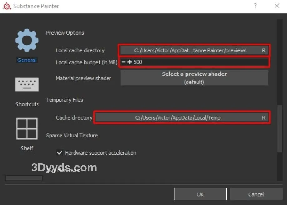 Substance 3D绘制贴图以及切换图层卡顿，读条和输出贴图时间很长插图
