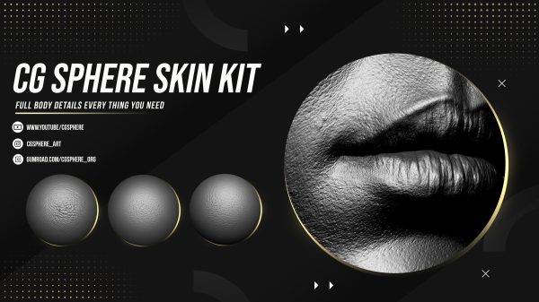 zbrush332写实男女人物皮肤嘴唇手腿细节Alpha笔刷alpha纹理