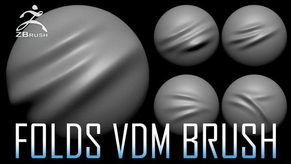 zbrush378-20组布料褶皱VDM笔刷