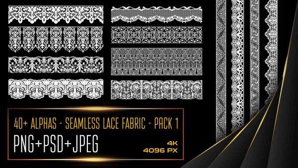 sp材质251-47个无缝蕾丝花边面料花纹图案材质