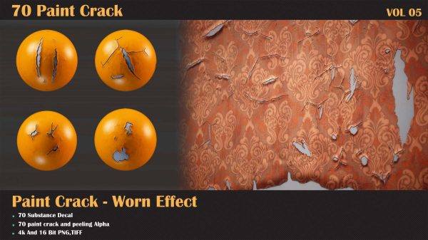 sp材质286油漆裂缝裂纹墙体磨损破旧剥落起皮脱落alpha