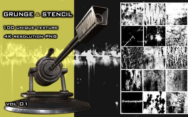 sp材质303-100张金属磨损缺陷划痕破损Alpha贴图