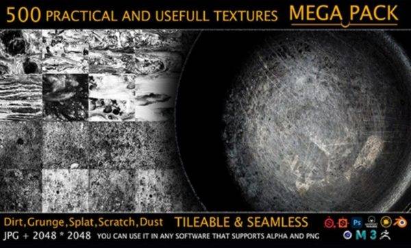 sp材质308-500张刮痕污垢裂纹灰尘纹理Alpha贴图ZBrush