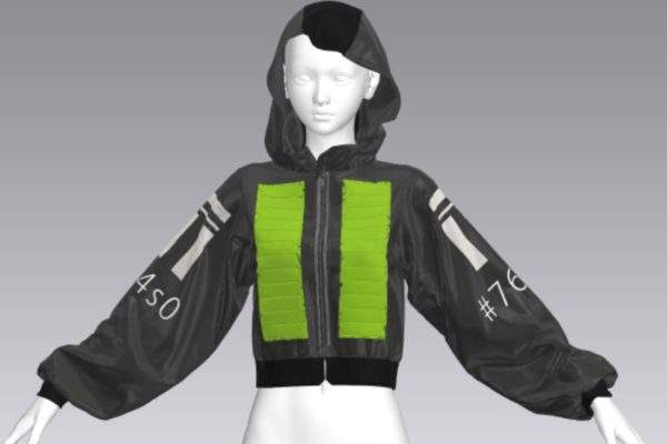 MD329-CLO3D女性夹克上衣废土风格衣服zprj服装FBX模型OBJ