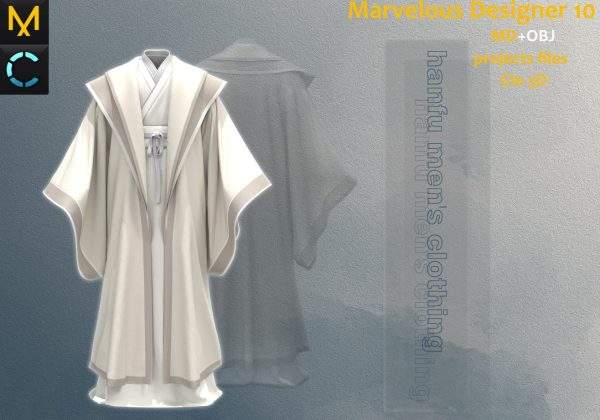 MD393中国古代男士衣服装束