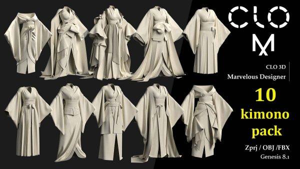 MD396-10款古代和服连衣裙